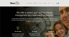 Desktop Screenshot of newleafinternational.co.uk